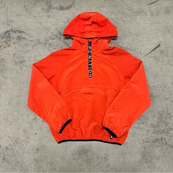 P.E Nation Jackets & Blazers - P.E. Nation‎ Red Orange Anorak Jacket Womens Small